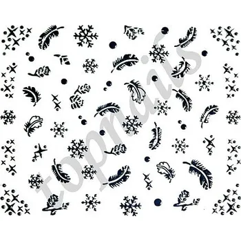 samolepka SAMOLEPKY - VLOČKA černá č.4