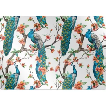 Podložka pod nábytek Podložka pod židli barevný páv