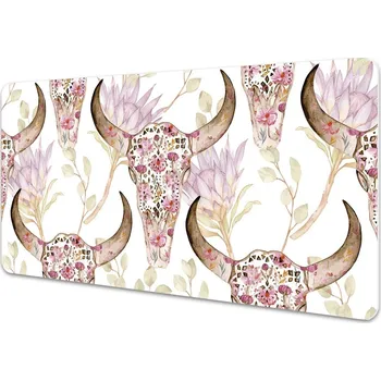 Stolní podložka Ochranná podložka na stůl Lebka v květinách