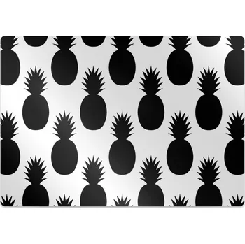 Podložka pod nábytek Ochranná podložka pod židli černá ananasy