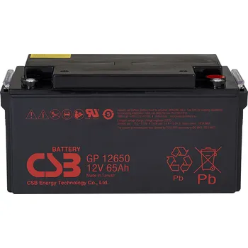 Trakční baterie CSB GP12650 I (12V/65Ah) záložní akumulátor