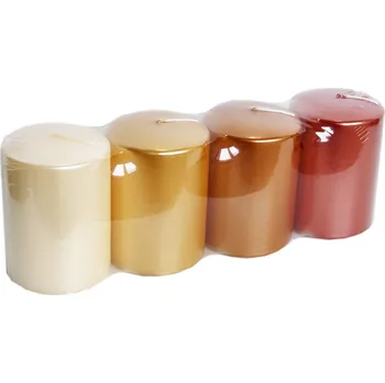 Svíčka Sv.lis.vál. 70x100(4)LAK MIX zlatá (310701000039917)