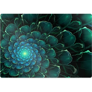 Podložka pod nábytek Podložka pod kancelářskou židli zelená květina