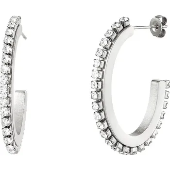 Náušnice ORNAMENTI Náušnice Zirconia Oval silver