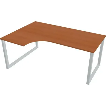 Kancelářský vozík HOBIS kancelářský stůl tvarový, ergo pravý - UE O 1800 60 P, třešeň + doprava zdarma