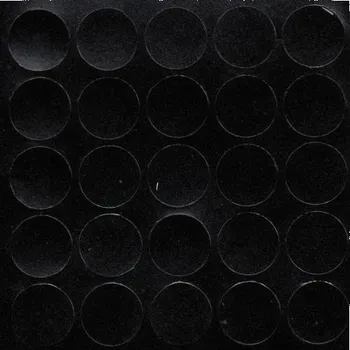 Nábytkové kování Interex Samolepicí krytka / Černá hladká 14 mm