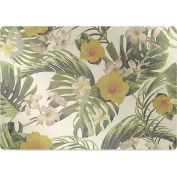 Podložka pod nábytek Podložka pod židli Tropické listy a květy
