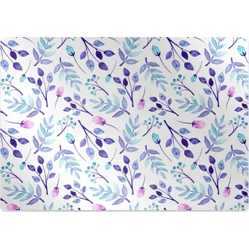 Podložka pod nábytek Podložka pod kancelářskou židli fialové větvičky