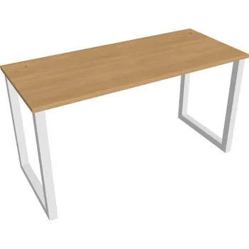 Kancelářský vozík HOBIS kancelářský stůl rovný - UE O 1400, hloubka 60 cm, dub + doprava zdarma