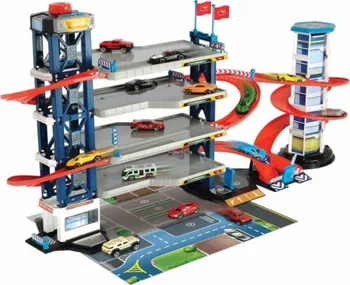 Set autodráh Dickie Toys Light & Sound parkovací garáž