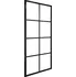 Interiérové dveře Posuvné dveře ESG 288065 90/205/4 černé/mléčné