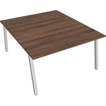 Kancelářský vozík HOBIS kancelářský stůl zdvojený - USD A 1400, ořech + doprava zdarma