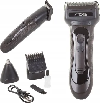Strojek na vlasy Verk 24121 akumulátorový elektrický zastřihovač vlasů a vousů 3v1