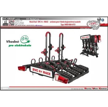 Nosič kol Nosič kol na tažné zařízení SVC 4 Vision Race - Pro 4 Elektro/Kola pro Kia NIRO 07/2022->, SVC Group