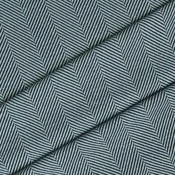 Kabátovina rybí kost modro-černá