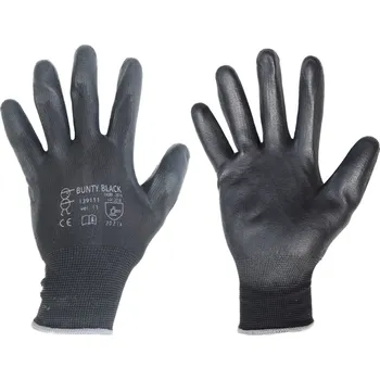 Pracovní rukavice PRA-P-OR 139107 Rukavice povrstvené BUNTY BLACK (BUCK BLACK), vel. 7