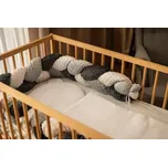 MSM Mantinel do postýlky - bílý-černý - vzor 9 Délka mantinelu: 180 cm