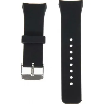 Řemínek na hodinky Silikonový řemínek černý pro Samsung Gear S2