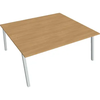 Kancelářský vozík HOBIS kancelářský stůl zdvojený - USD A 1800, dub + doprava zdarma