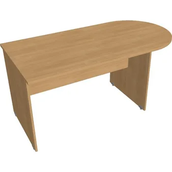 Kancelářský vozík HOBIS přídavný stůl jednací oblouk - GP 1600 1, dub + doprava zdarma