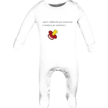 Kojenecký body Dětské body Long s potiskem Jsem rošťanda po mamince.............. dětské