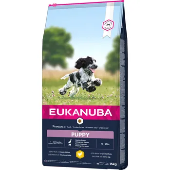 Krmivo pro psa Eukanuba Puppy Medium rich in fresh chicken 2x15kg