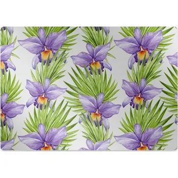 Podložka pod nábytek Podložka pod kancelářskou židli fialové květy