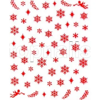 samolepka SAMOLEPKY - VLOČKA červená č.1