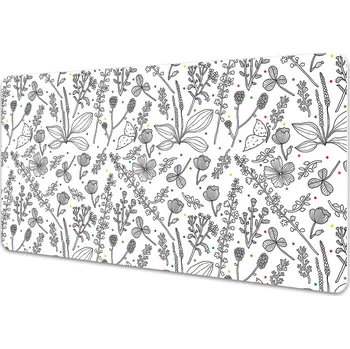 Stolní podložka Pracovní podložka s obrázkem Květiny a tečky