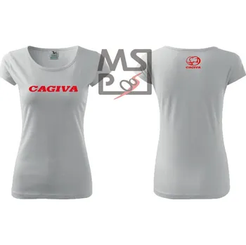 Dámské tričko Dámské triko s motivem Cagiva 02