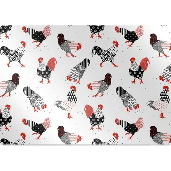 Podložka pod nábytek Ochranná podložka pod židli geometrie kohouti