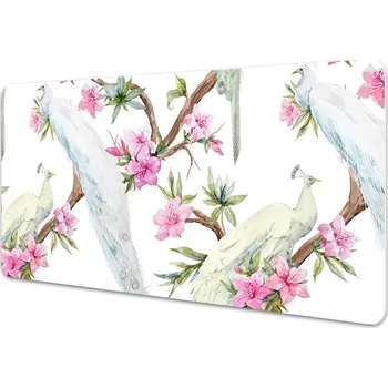 Stolní podložka Velká podložka na stůl pro děti Bílí pávi