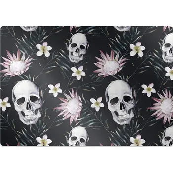 Podložka pod nábytek Ochranná podložka pod židli Lebka a listí