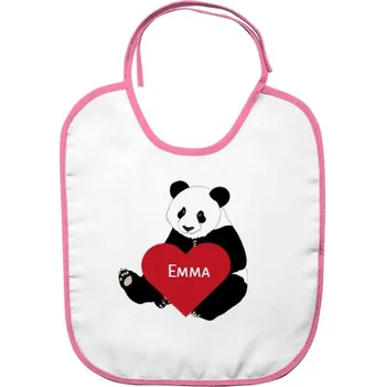 Bryndák Bryndák s potiskem Bib Panda hearth with editable name dětské