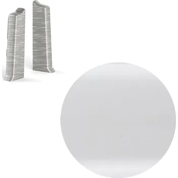 AP31 koncovka L+P k soklové liště NG62, PVC bílá, 62 mm, 1 pár