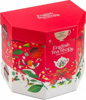 čaj English Tea Shop Organic BIO adventní kalendář rozkládací 25 ks