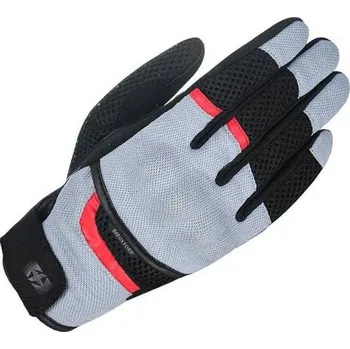 Moto rukavice Rukavice BRISBANE AIR, OXFORD (šedé/černé/červené) S