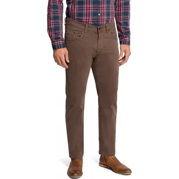 Pánská móda PIONEER PÁNSKÉ REGULAR FIT RANDO PLÁTĚNÉ- HNĚDÉ