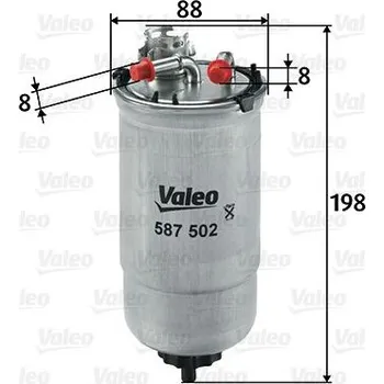 Palivový filtr Palivový filtr VALEO 587502