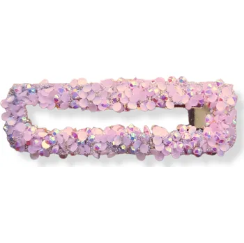 Hranaté sponky do vlasů s kamínky Barva: růžová