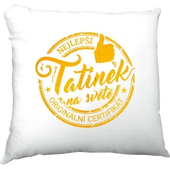 Polštář Polštář saténový s potiskem Nejlepší tatínek na světě-polštář