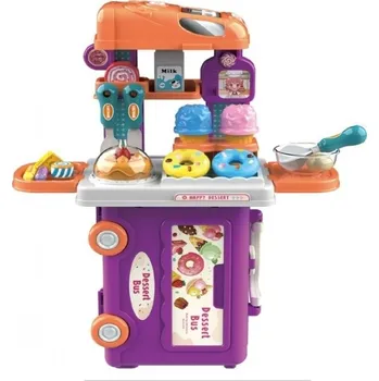 Dětská kuchyňka Tulimi Tulimi Dětský pojízdný autobus - Cukrárna s příslušenstvím 25 x 16 x 12 cm