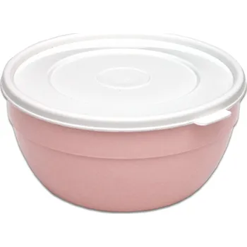 PETRAplast Plastová miska 600 ml s víčkem Růžová