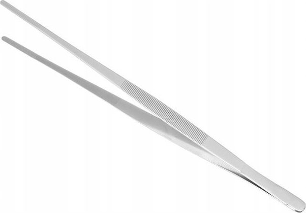 HENDI 680025 Pinza Multiuso In Acciaio Cromo Da 23 Cm - Perfetta Per Cucina, Frittura E BBQ, Lavabile In Lavastoviglie