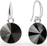Náušnice Rivoli se Swarovski Elements Candy KW112212H Hematite 10 mm