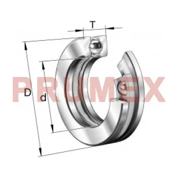 INA AKL 5 axiální kuličkové ložisko