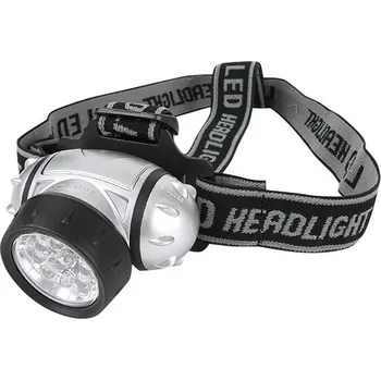 Čelovka ROTHCO Svítilna čelová 9 LED diod + 3 AAA baterie