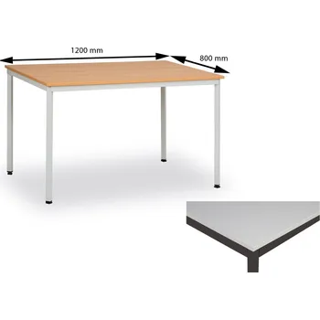 Jídelní stůl Jídelní stůl JS 120/KP - lak hnědý/deska šedá