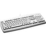 Logitech Value Keyboard, USB+PS2, CZ, bílá