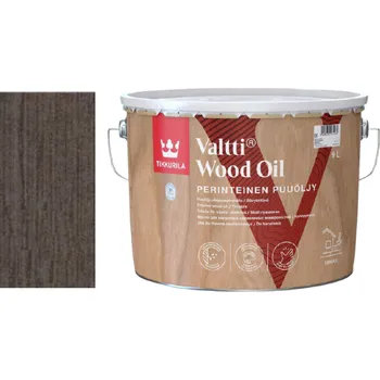 Olej na dřevo Tikkurila Valtti Wood Oil - PUUOLJY - 9L - 5088 - Turve + dárek k objednávce nad 1000Kč